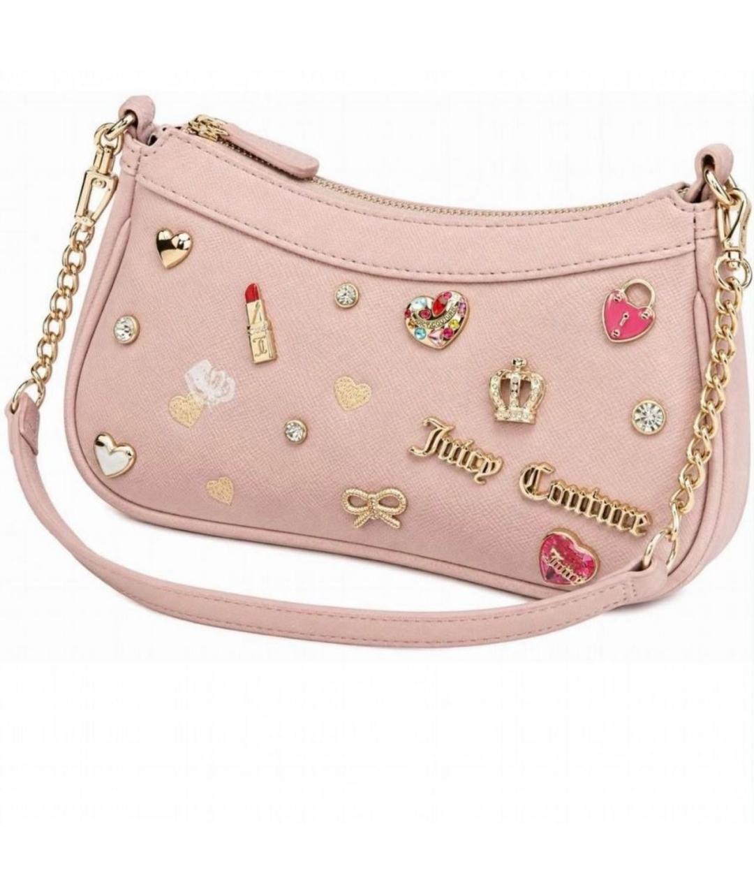 JUICY COUTURE Розовая сумка с короткими ручками, фото 5