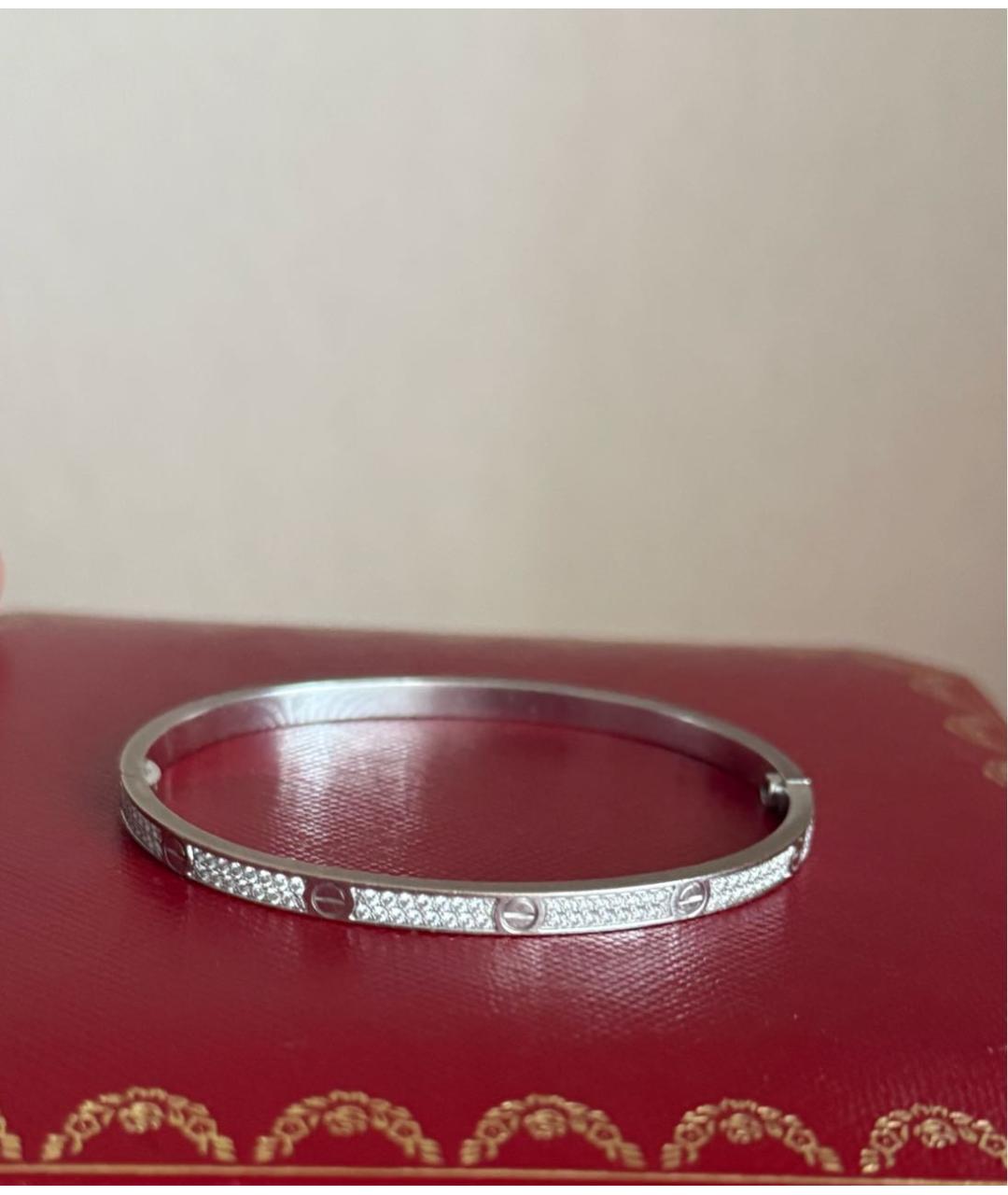 CARTIER Серебряный браслет из белого золота, фото 5