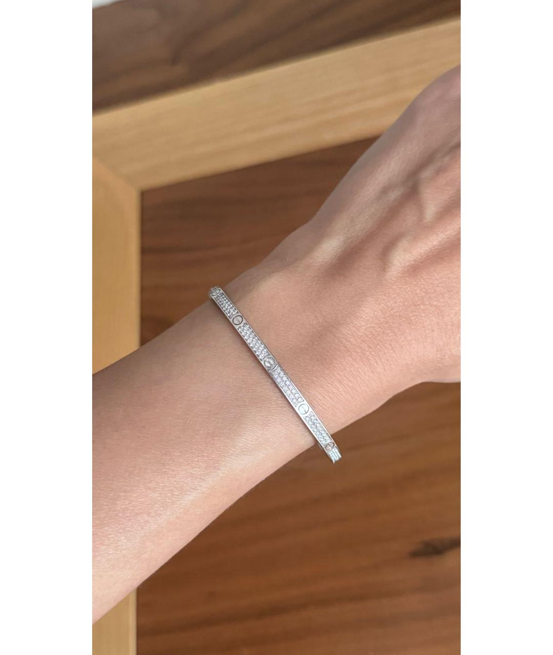 CARTIER Серебряный браслет из белого золота, фото 3