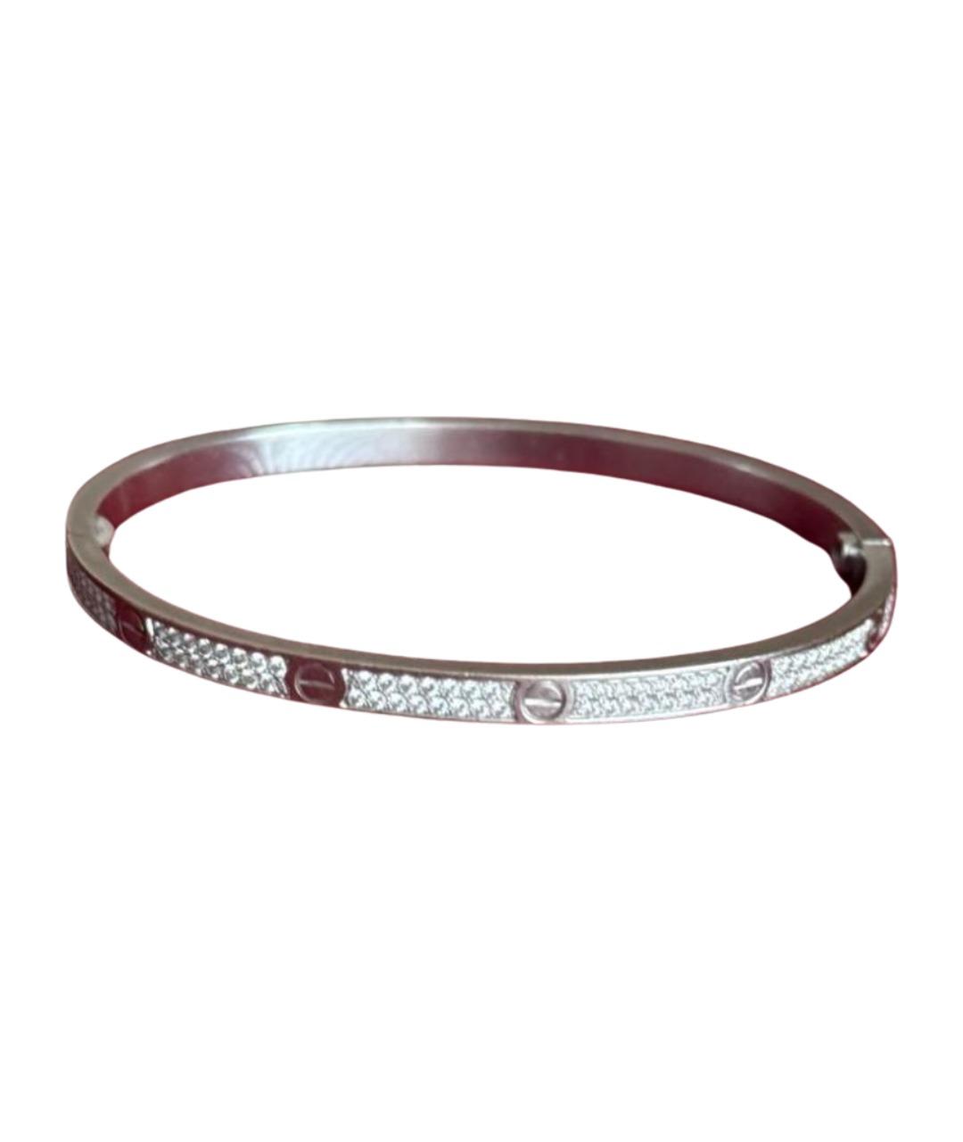 CARTIER Серебряный браслет из белого золота, фото 1