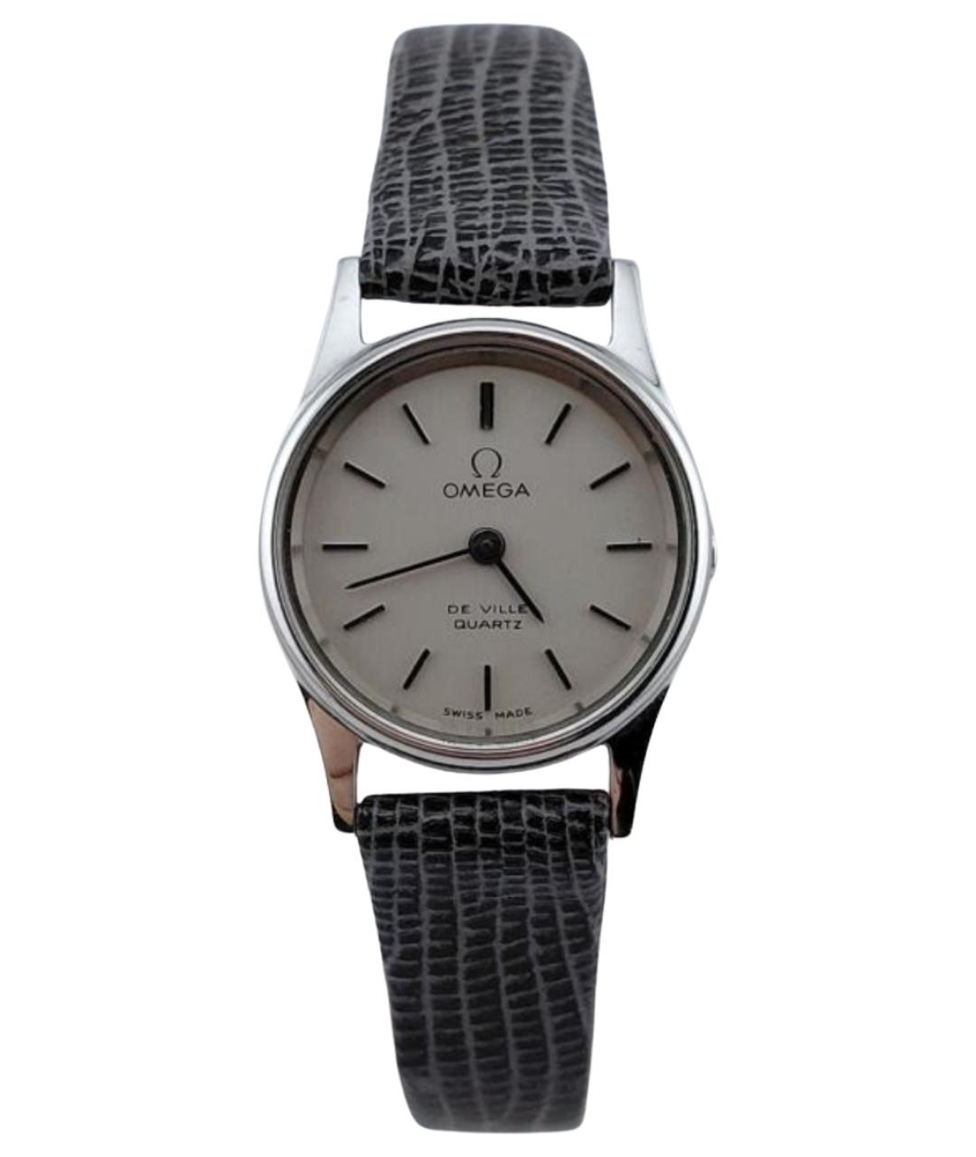 OMEGA Серебряные стальные часы, фото 1