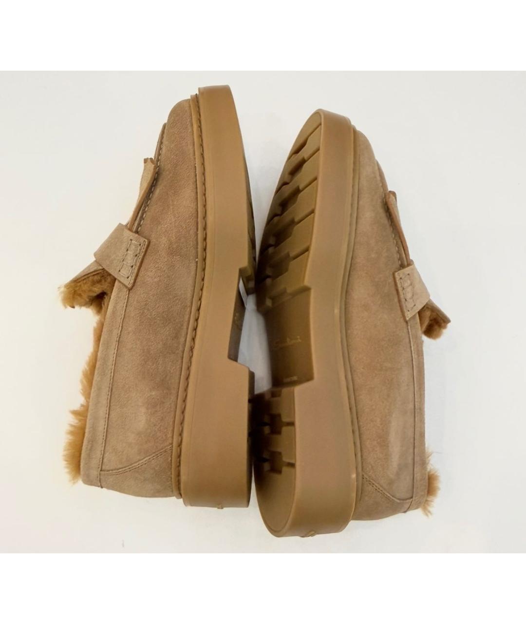 SANTONI Коричневые замшевые брогги и оксфорды, фото 6