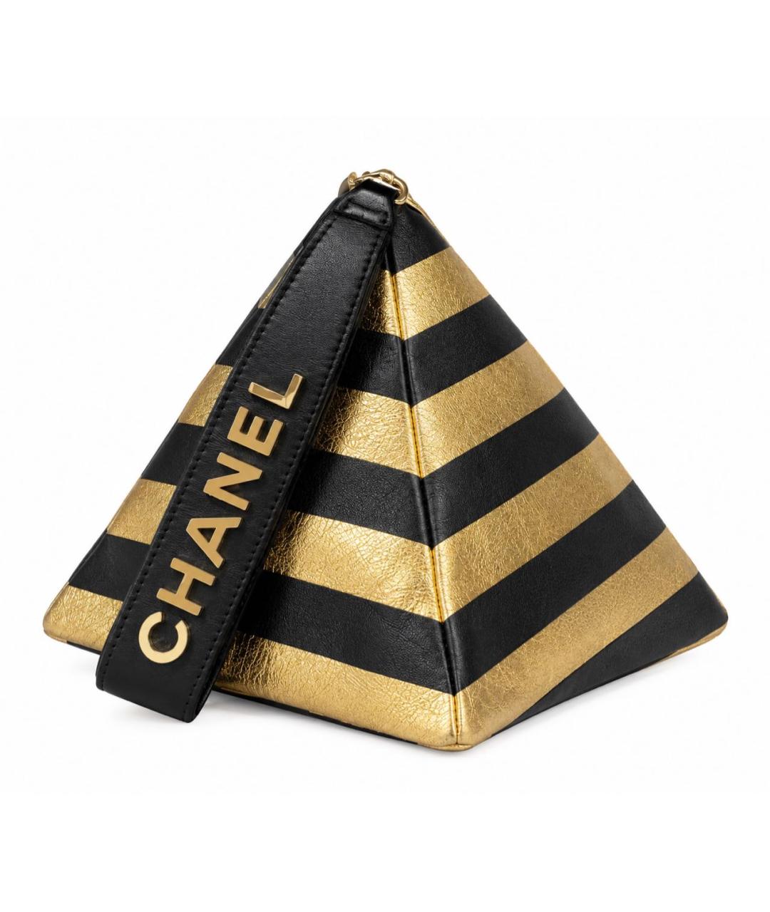 CHANEL Черная кожаная сумка с короткими ручками, фото 9