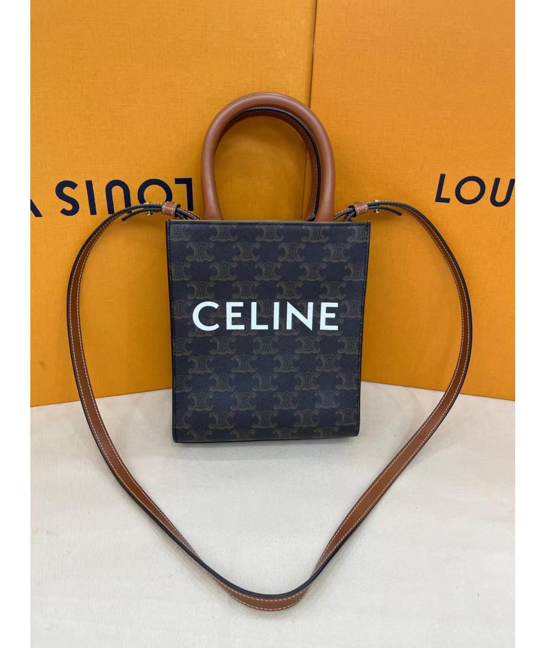 CELINE Черная сумка через плечо, фото 2
