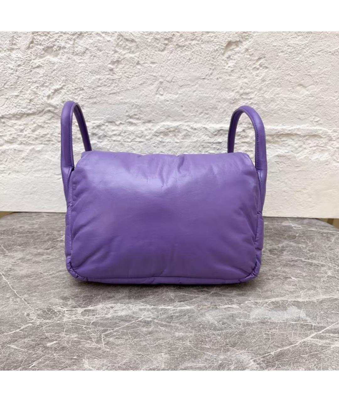 BOTTEGA VENETA Фиолетовая кожаная сумка через плечо, фото 4