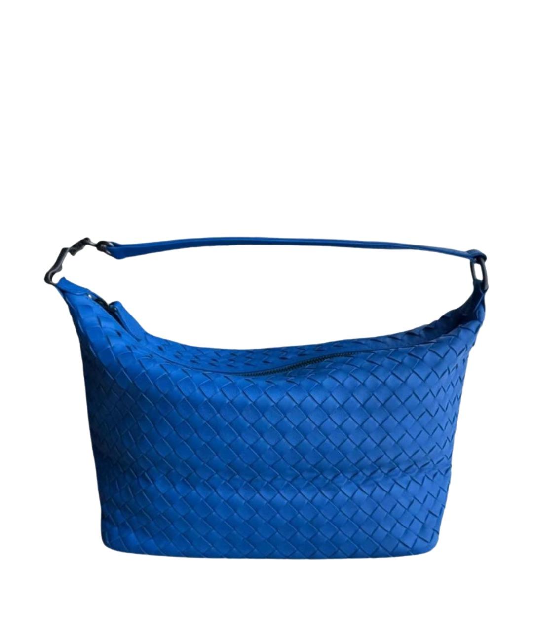 BOTTEGA VENETA Голубая кожаная сумка тоут, фото 1