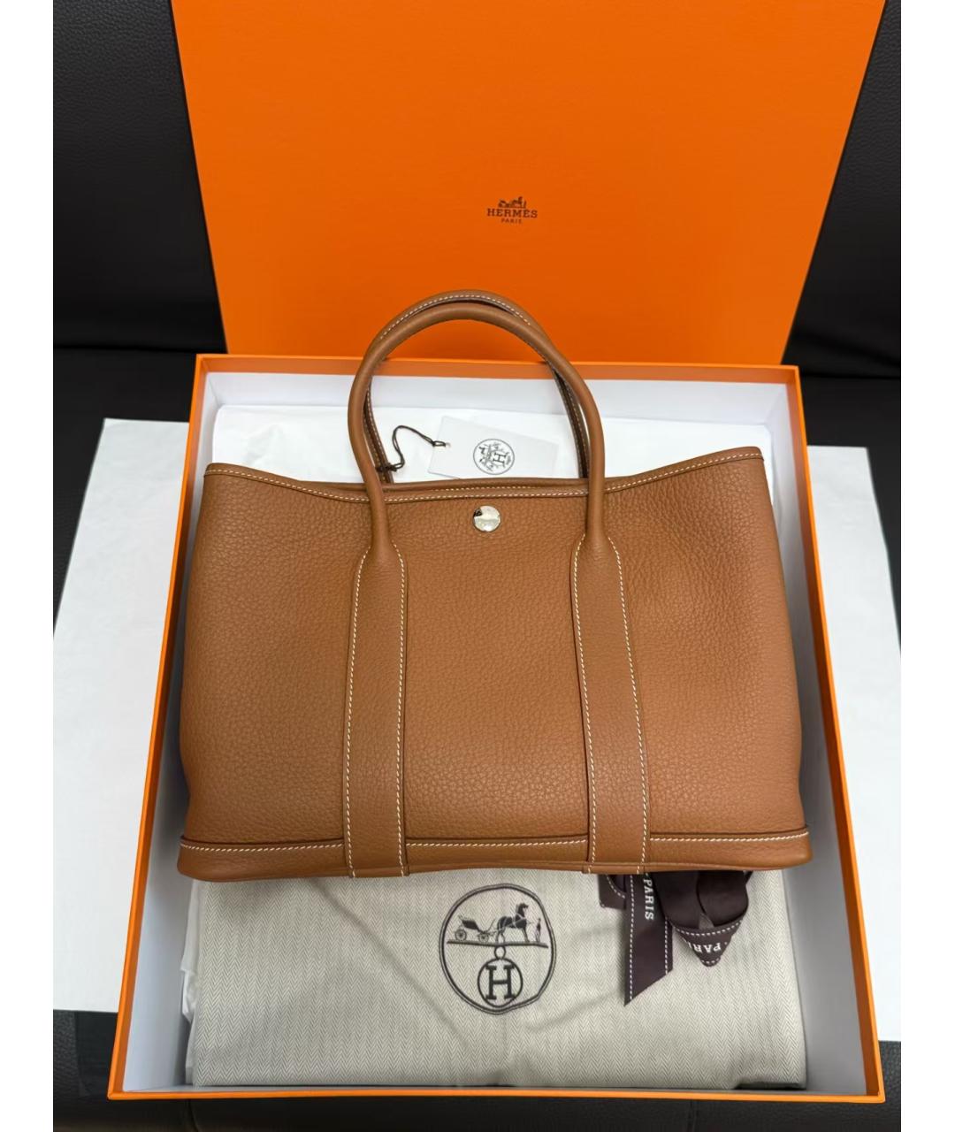 HERMES Кожаная сумка тоут, фото 2