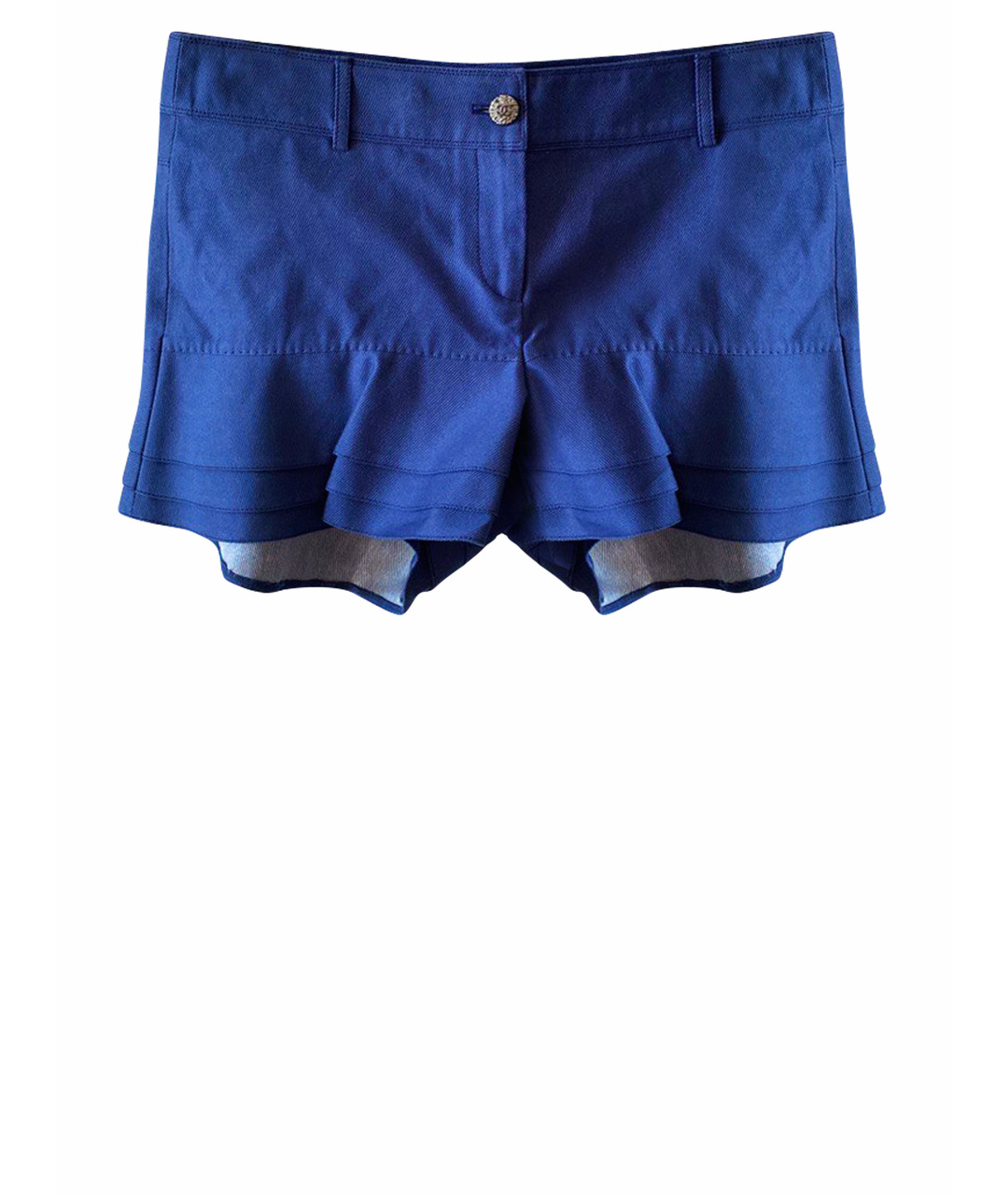CHANEL PRE-OWNED Синяя хлопковая юбка-шорты, фото 1