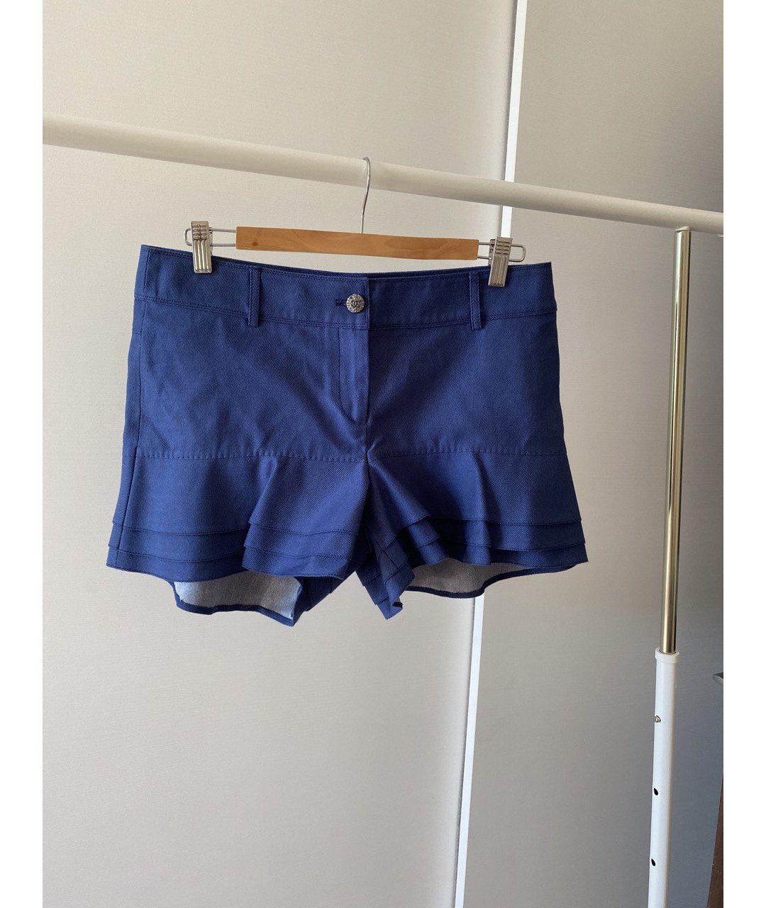 CHANEL PRE-OWNED Синяя хлопковая юбка-шорты, фото 6