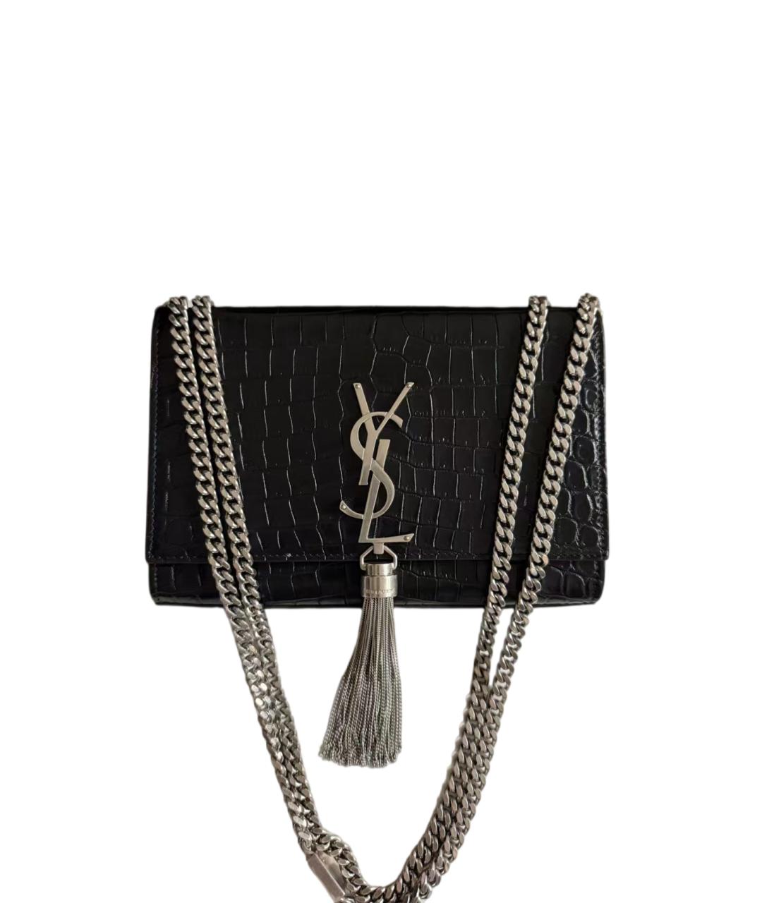 SAINT LAURENT Черная сумка через плечо, фото 1