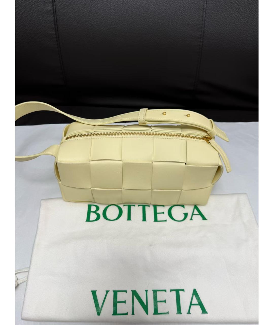 BOTTEGA VENETA Желтая сумка через плечо, фото 4