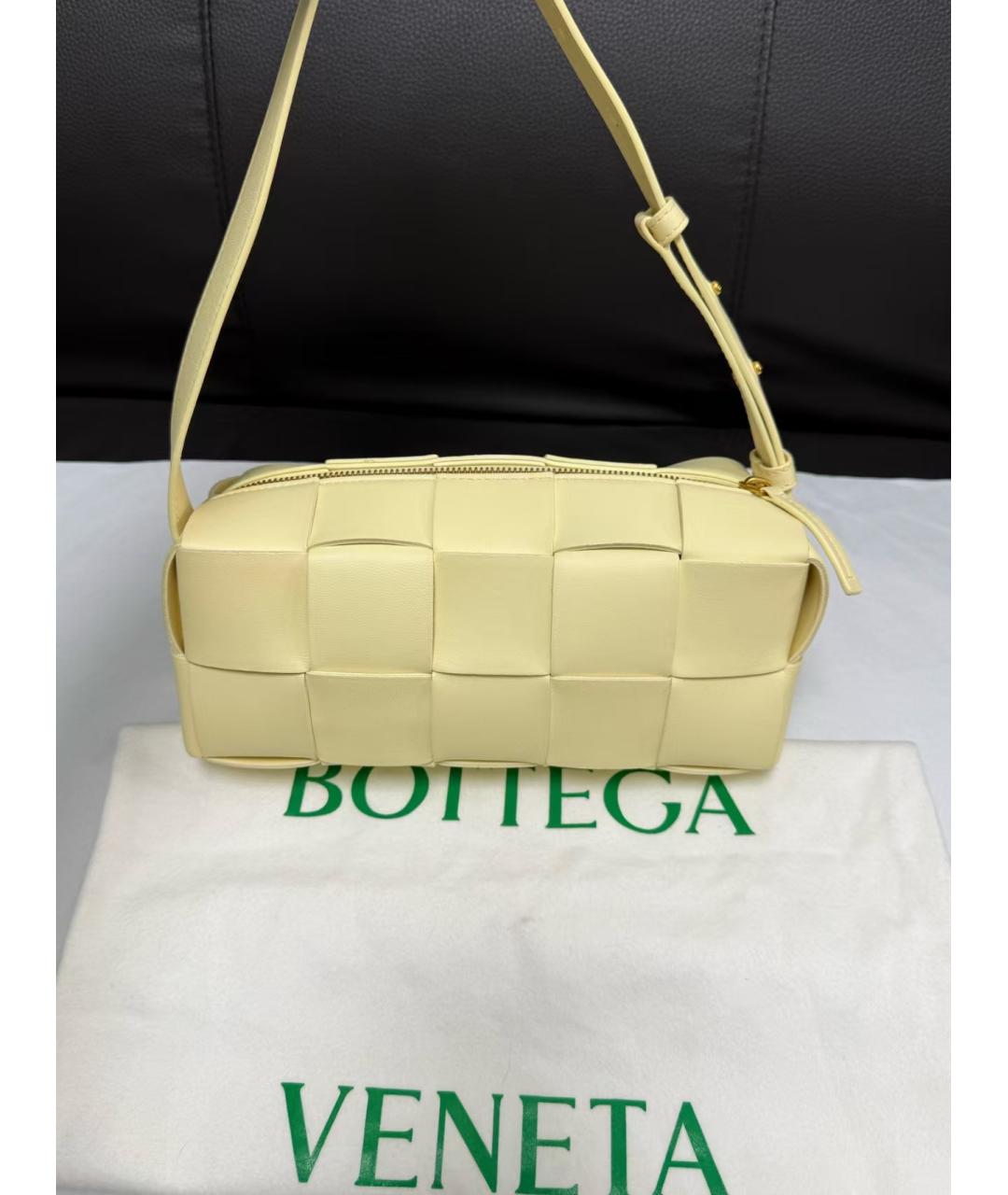 BOTTEGA VENETA Желтая сумка через плечо, фото 2