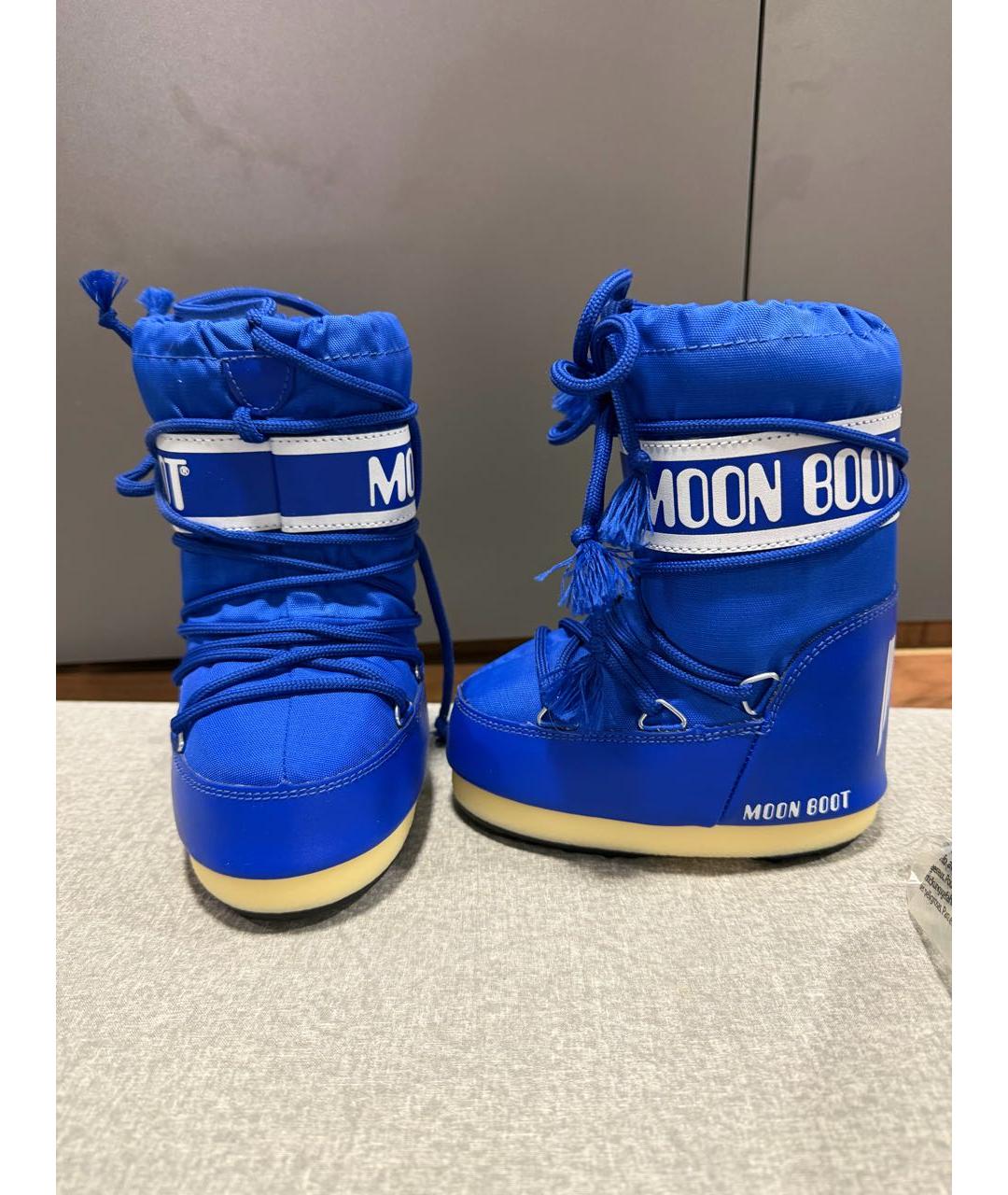 MOON BOOT Синие сапоги, фото 5