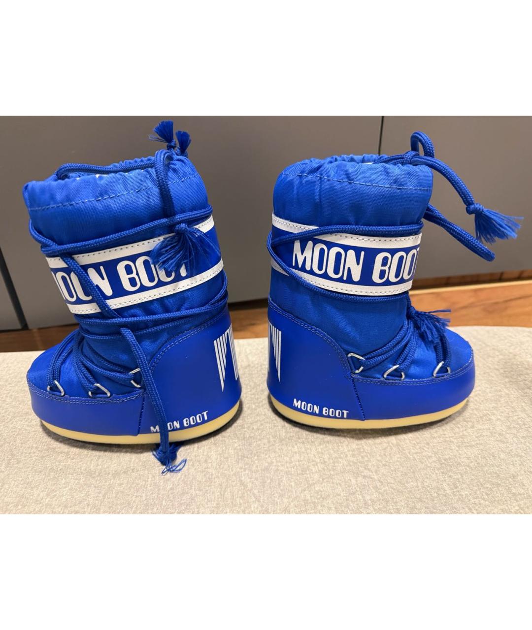 MOON BOOT Синие сапоги, фото 3