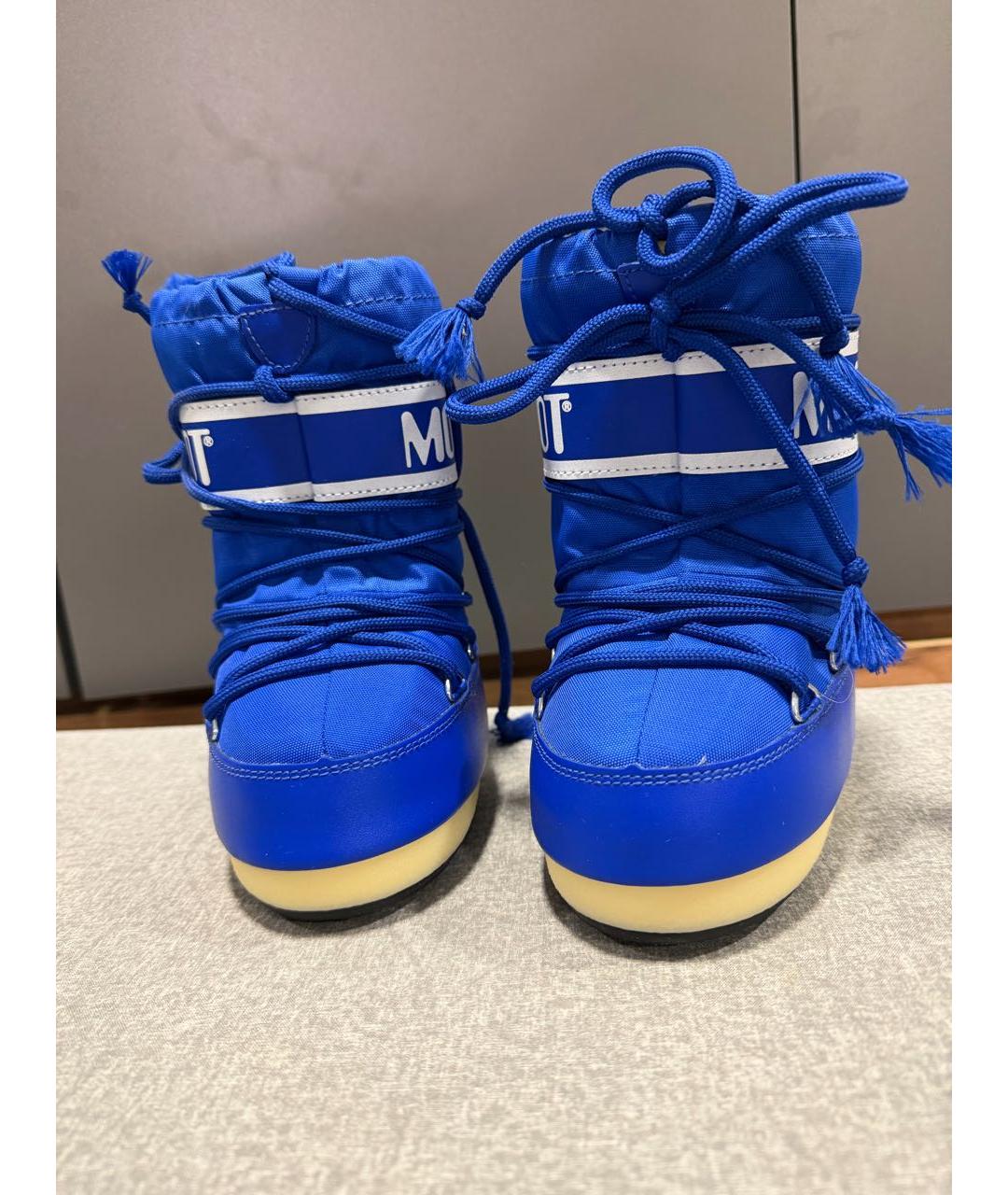 MOON BOOT Синие сапоги, фото 2