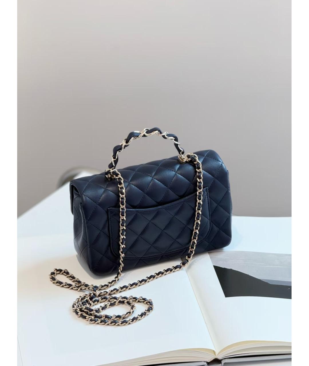 CHANEL Черная кожаная сумка через плечо, фото 3