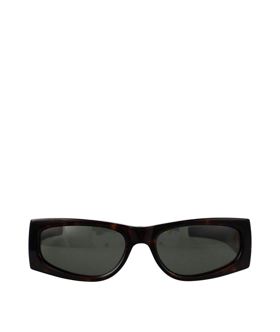 SAINT LAURENT Коричневые солнцезащитные очки, фото 1