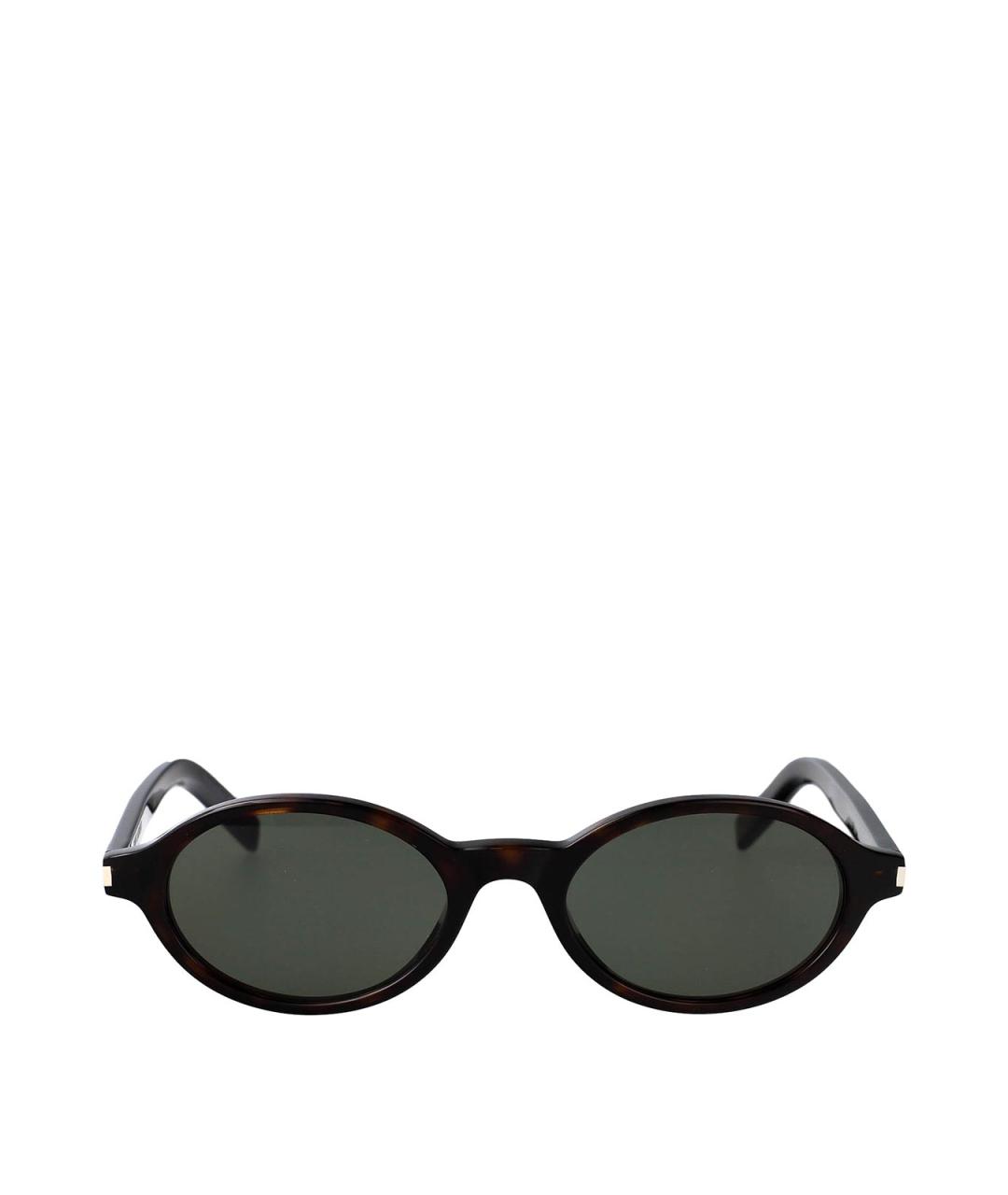 SAINT LAURENT Коричневые солнцезащитные очки, фото 1