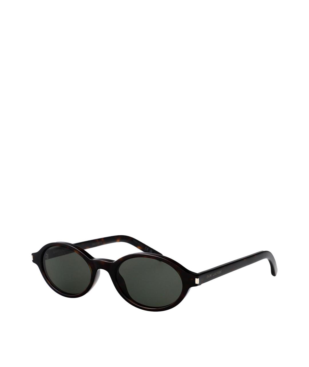 SAINT LAURENT Коричневые солнцезащитные очки, фото 2