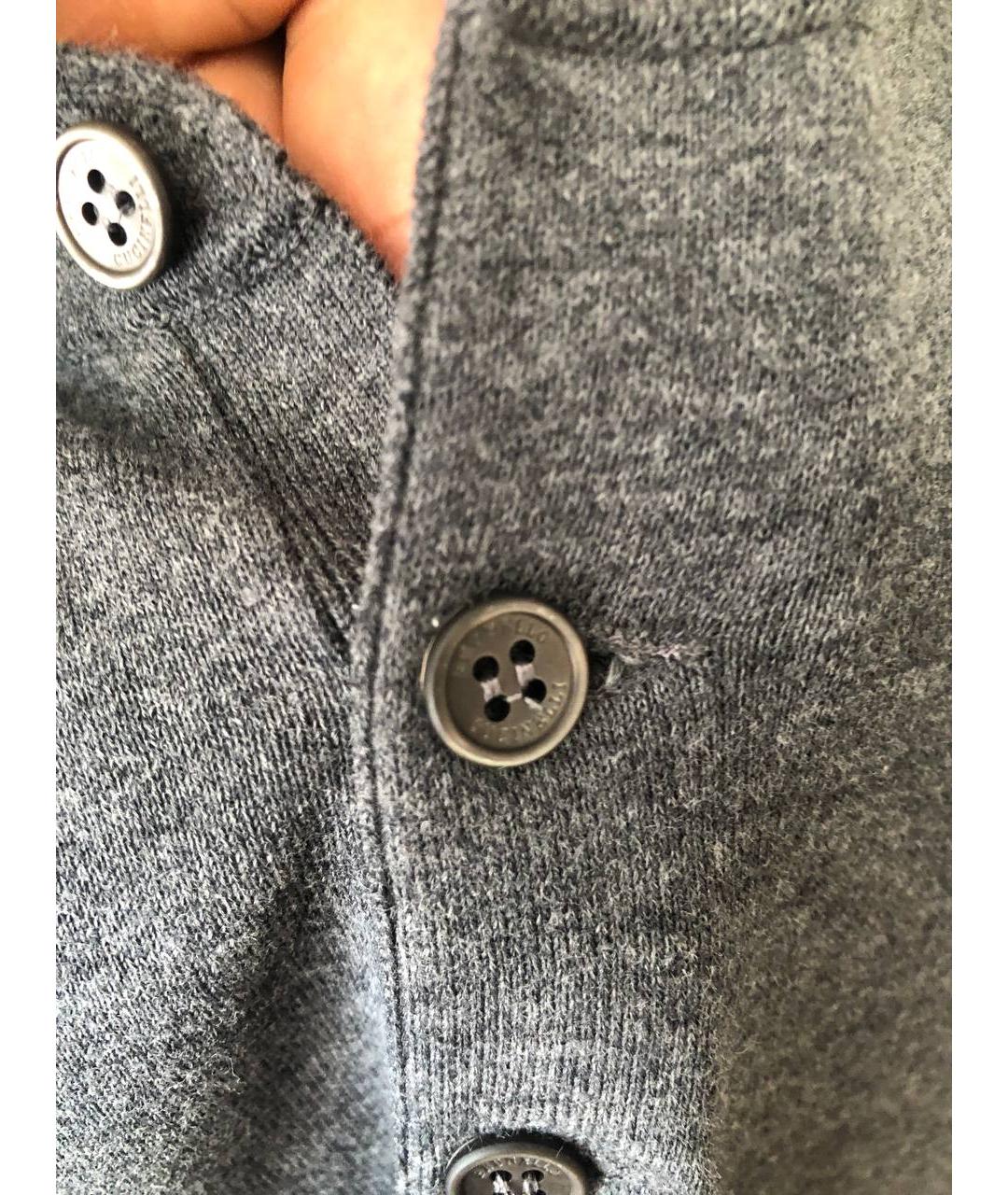 BRUNELLO CUCINELLI Серый хлопковый джемпер / свитер, фото 6