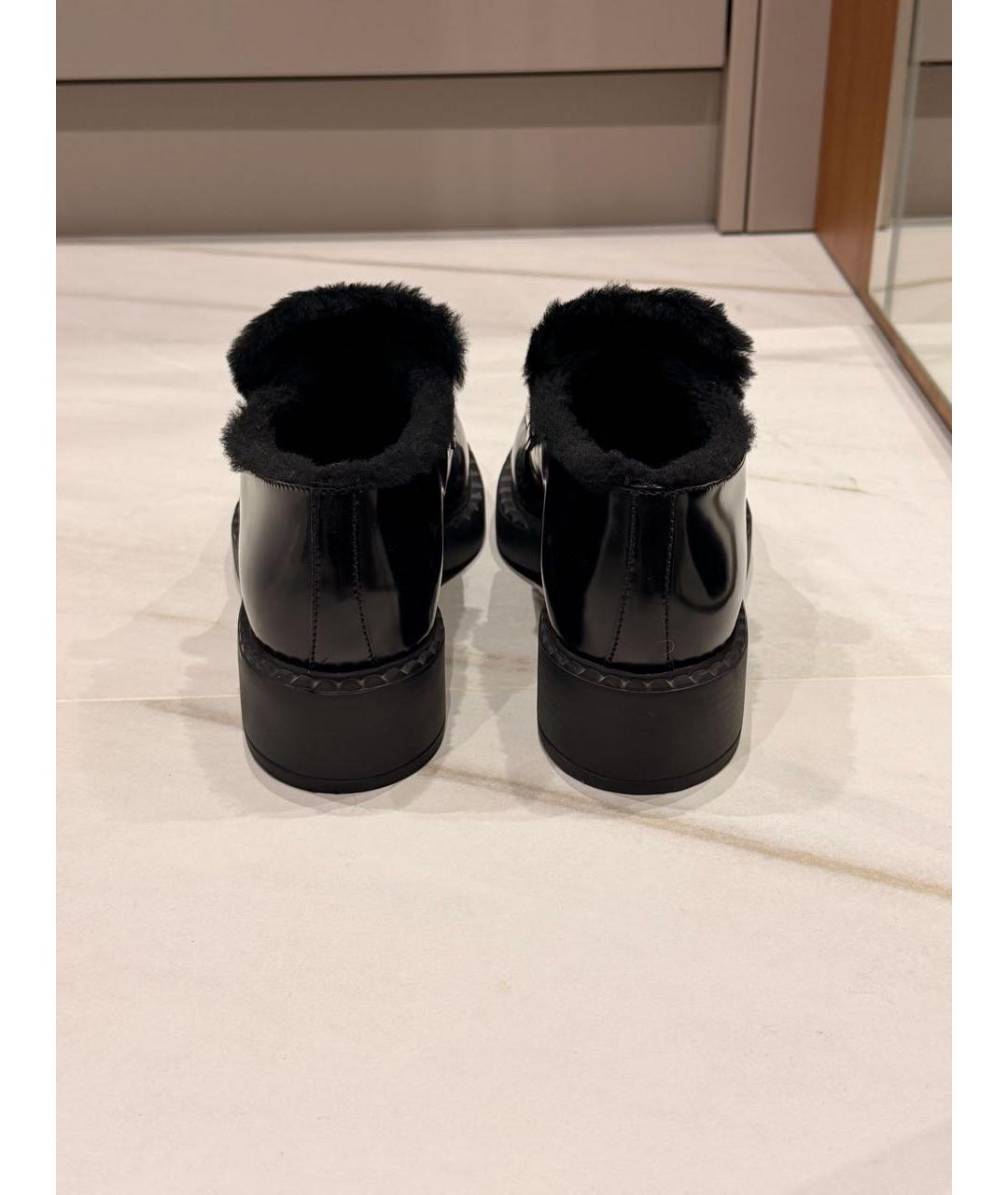 PRADA Черные кожаные лоферы, фото 3