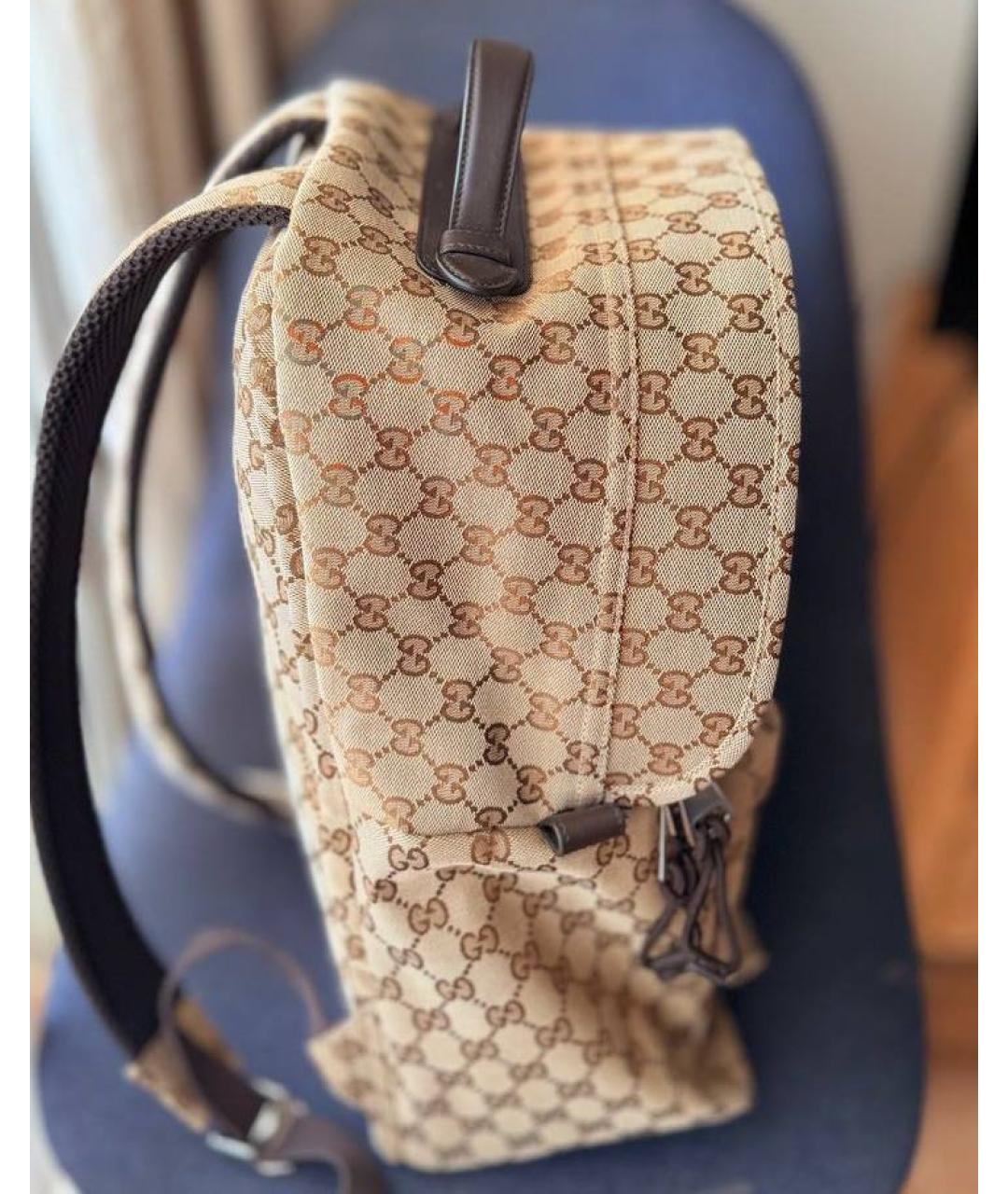 GUCCI Бежевый рюкзак, фото 4