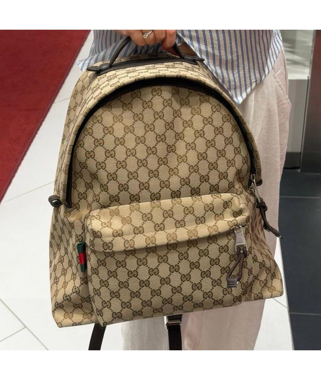 GUCCI Бежевый рюкзак, фото 3