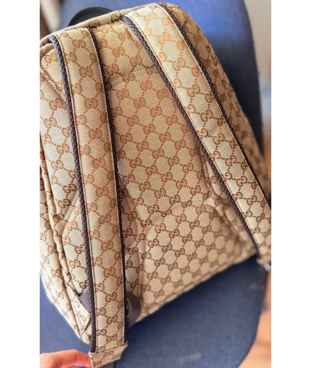 GUCCI Бежевый рюкзак, фото 5