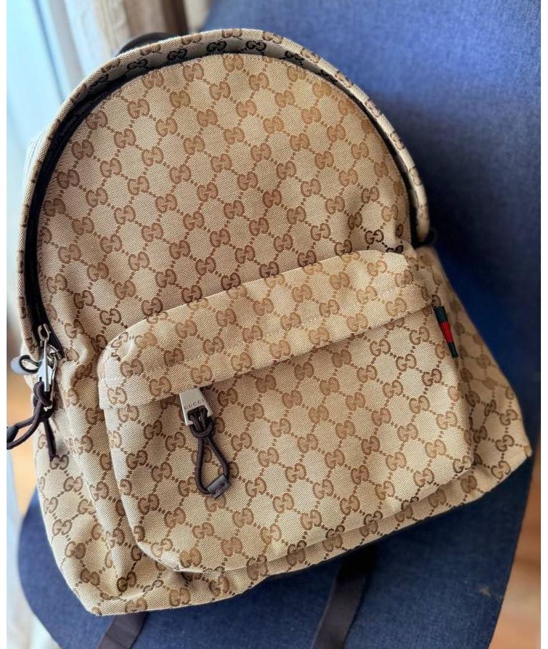 GUCCI Бежевый рюкзак, фото 2