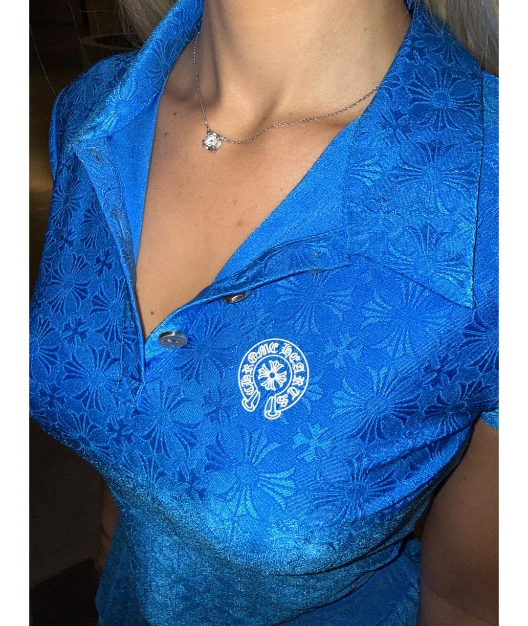 CHROME HEARTS Синий костюм с юбками, фото 4