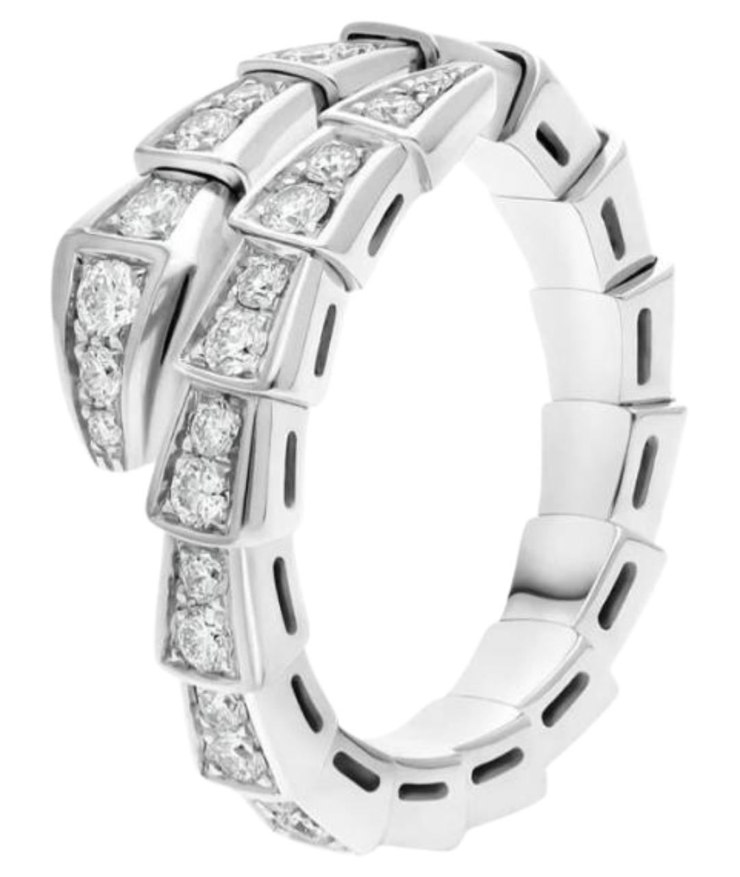 BVLGARI Серебряное кольцо из белого золота, фото 1