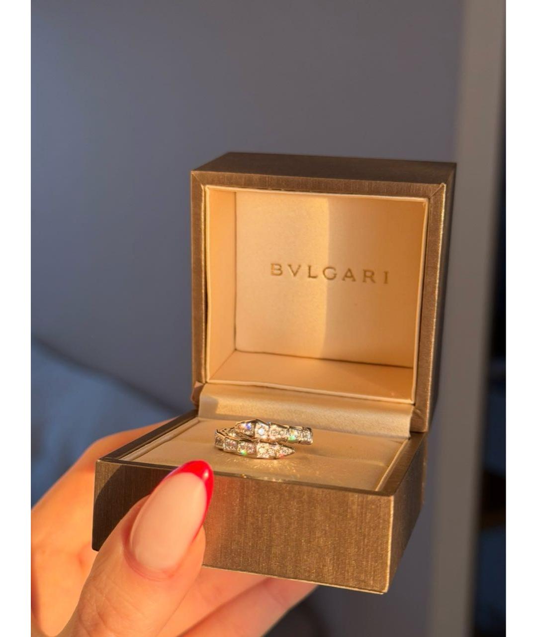 BVLGARI Серебряное кольцо из белого золота, фото 2