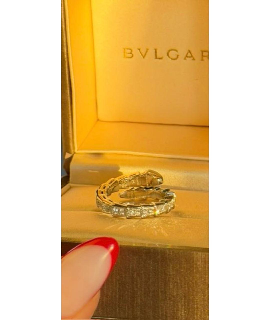 BVLGARI Серебряное кольцо из белого золота, фото 3