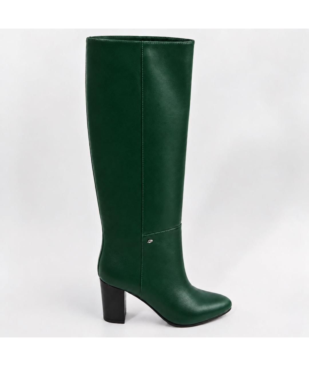 DSQUARED2 Зеленые кожаные сапоги, фото 9