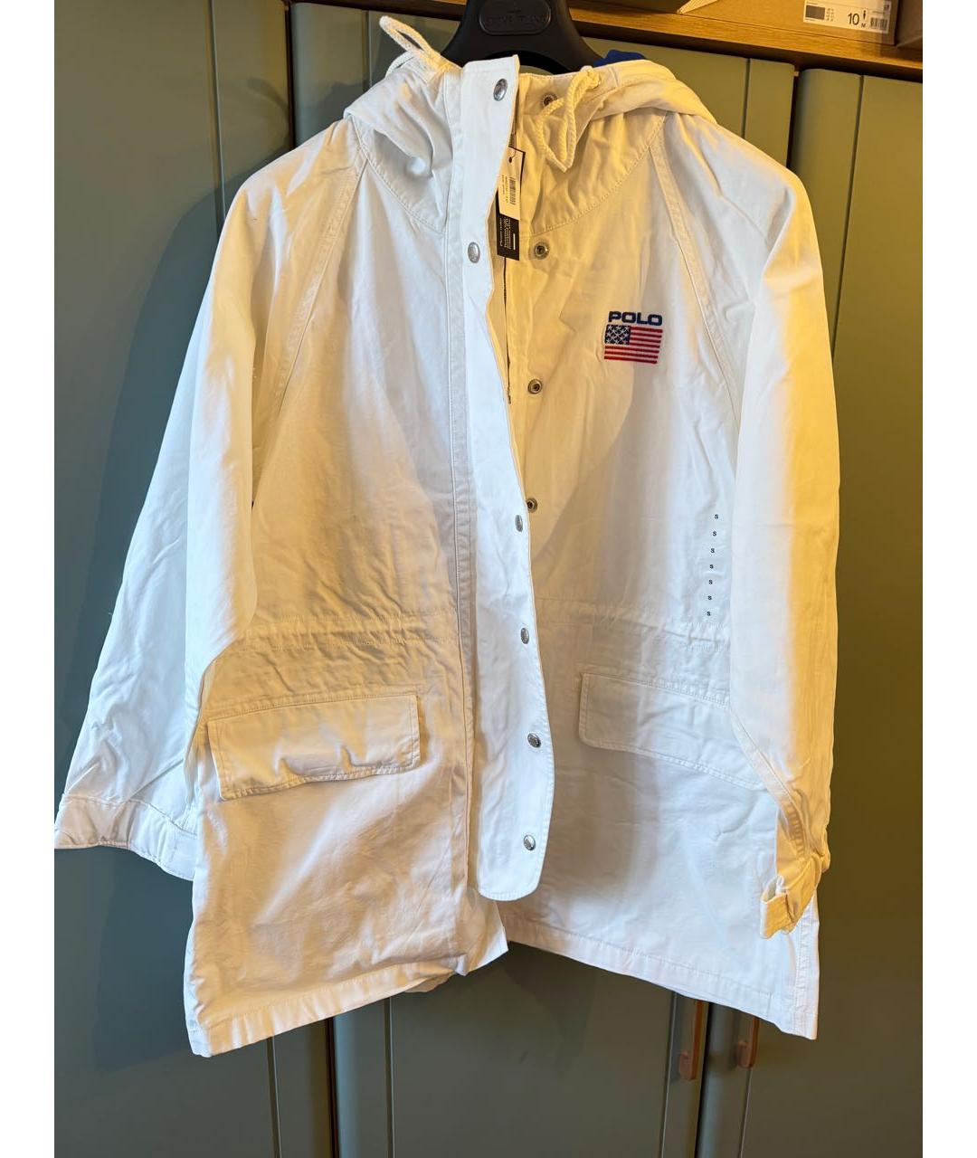 POLO RALPH LAUREN Белая хлопковая куртка, фото 3