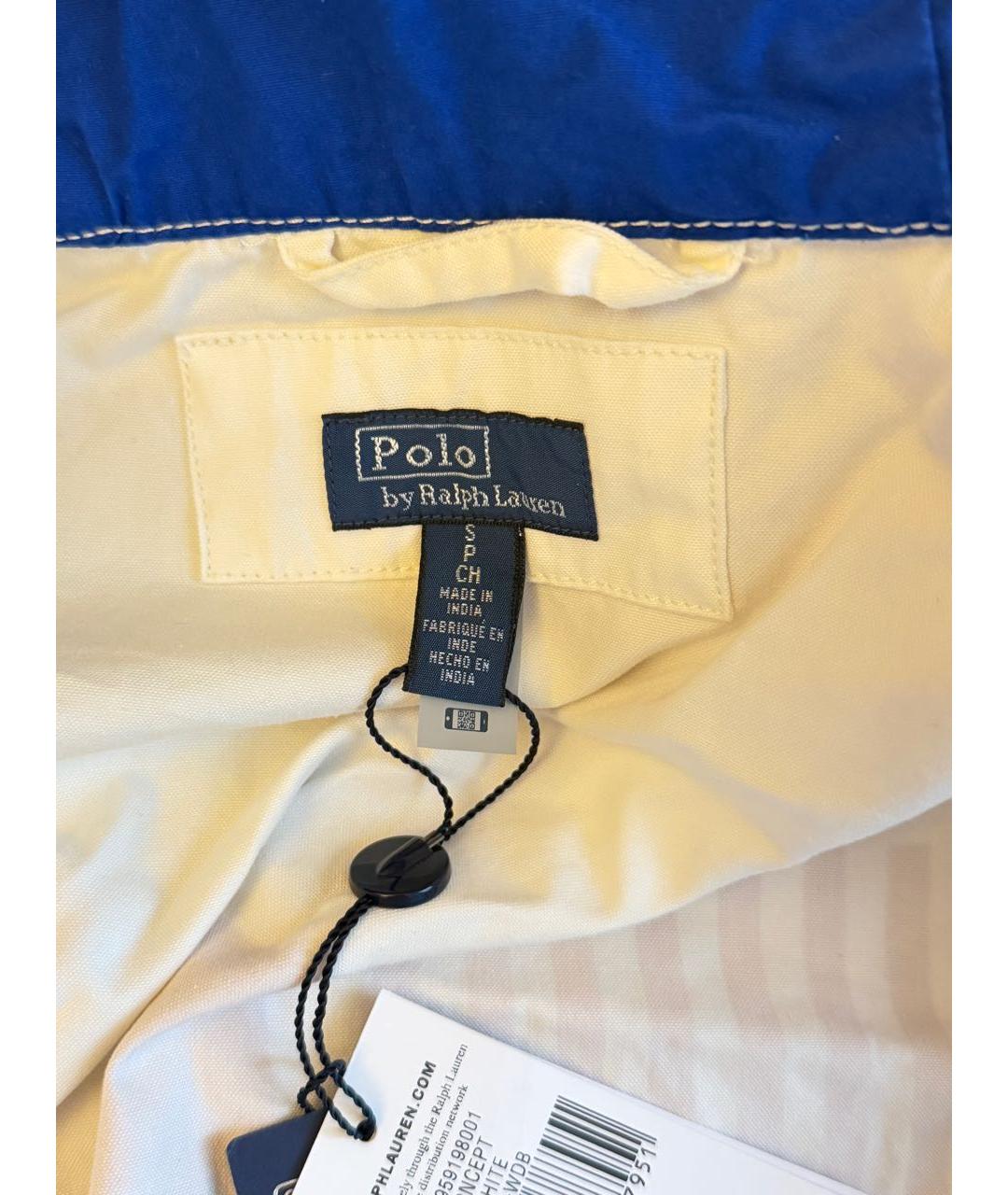 POLO RALPH LAUREN Белая хлопковая куртка, фото 6