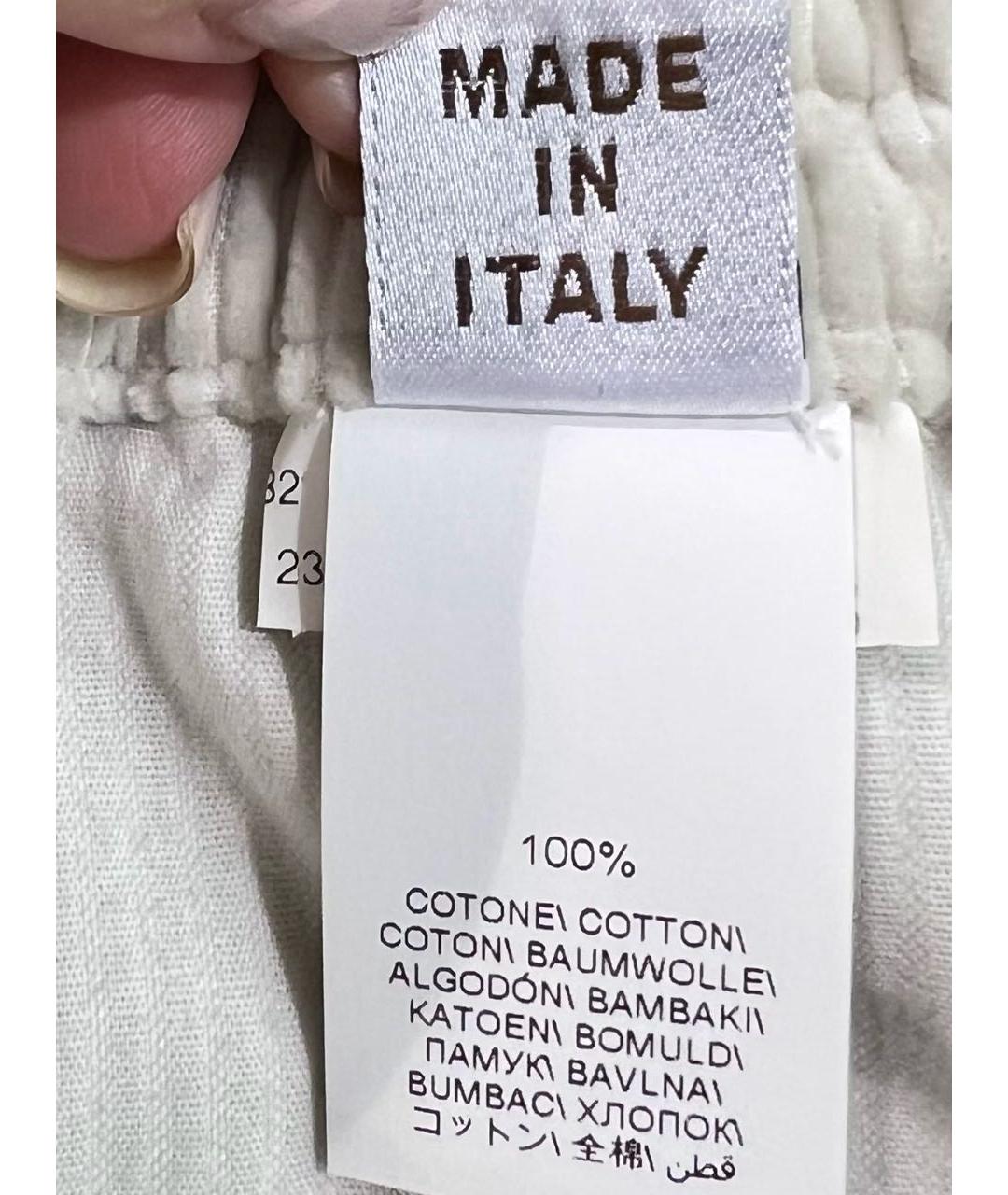 BRUNELLO CUCINELLI Хлопковые брюки широкие, фото 8