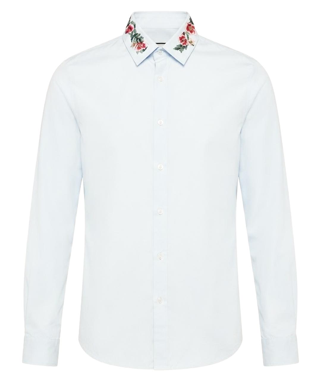 GUCCI Голубая хлопковая блузы, фото 1