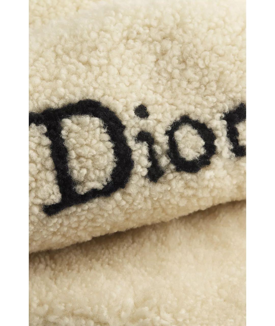 CHRISTIAN DIOR Белая шерстяная шапка, фото 3