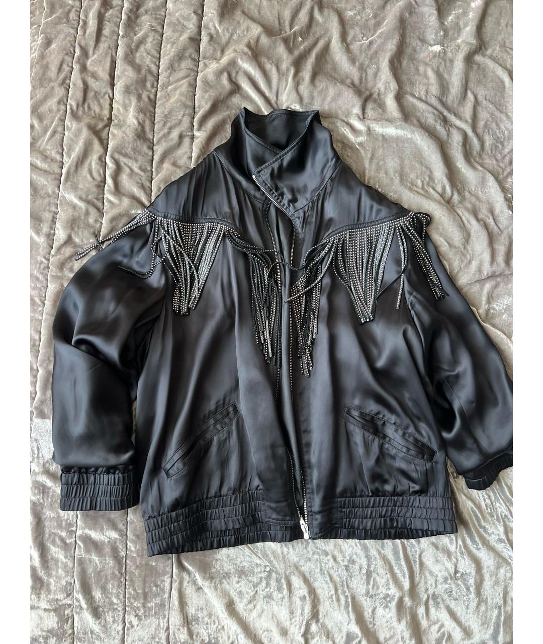 SAINT LAURENT Черная вискозная куртка, фото 9
