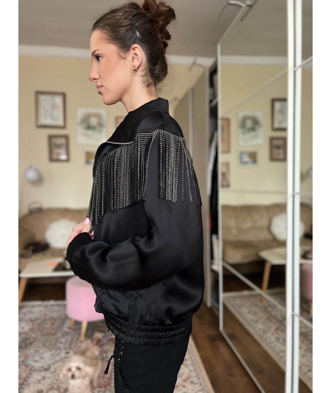SAINT LAURENT Черная вискозная куртка, фото 7