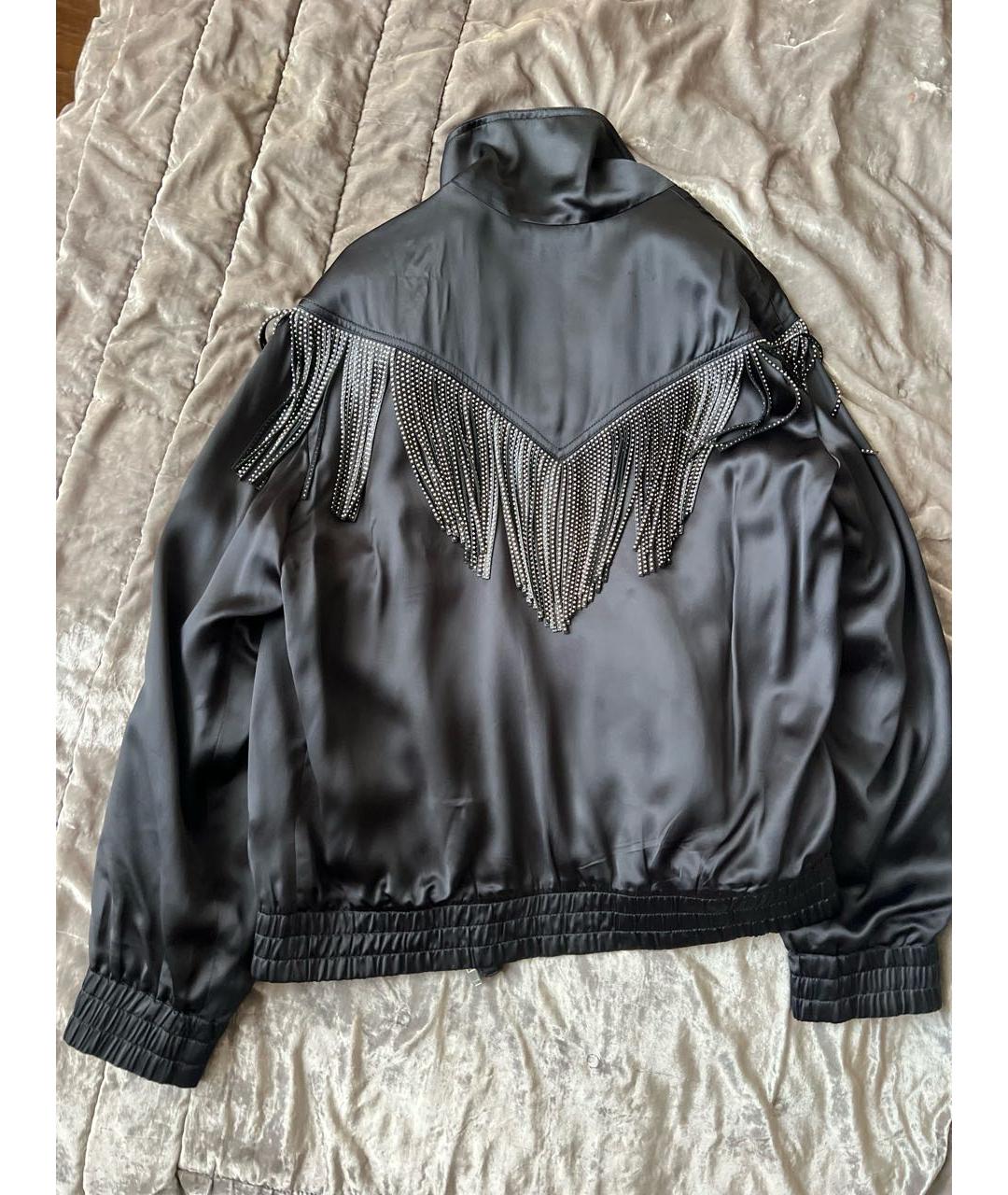 SAINT LAURENT Черная вискозная куртка, фото 2
