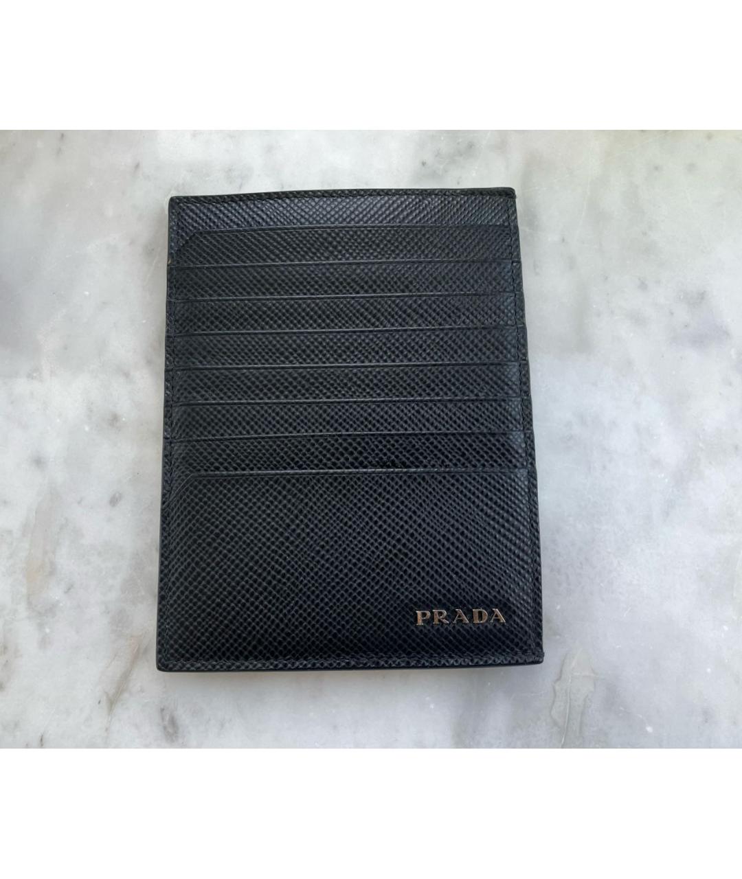 PRADA Черный кожаный кардхолдер, фото 4