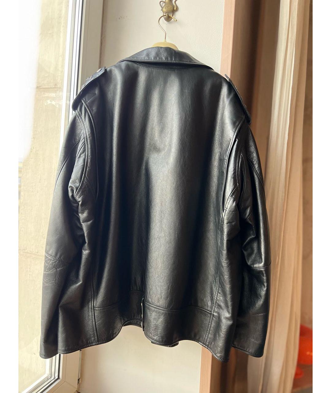 SAINT LAURENT Черная кожаная куртка, фото 7