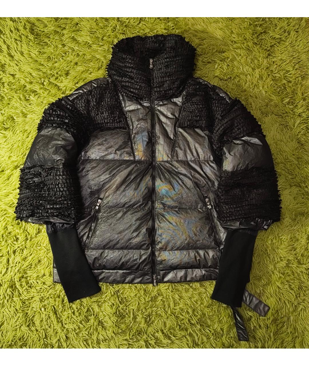 FENDI Серебряная полиамидовая куртка, фото 6