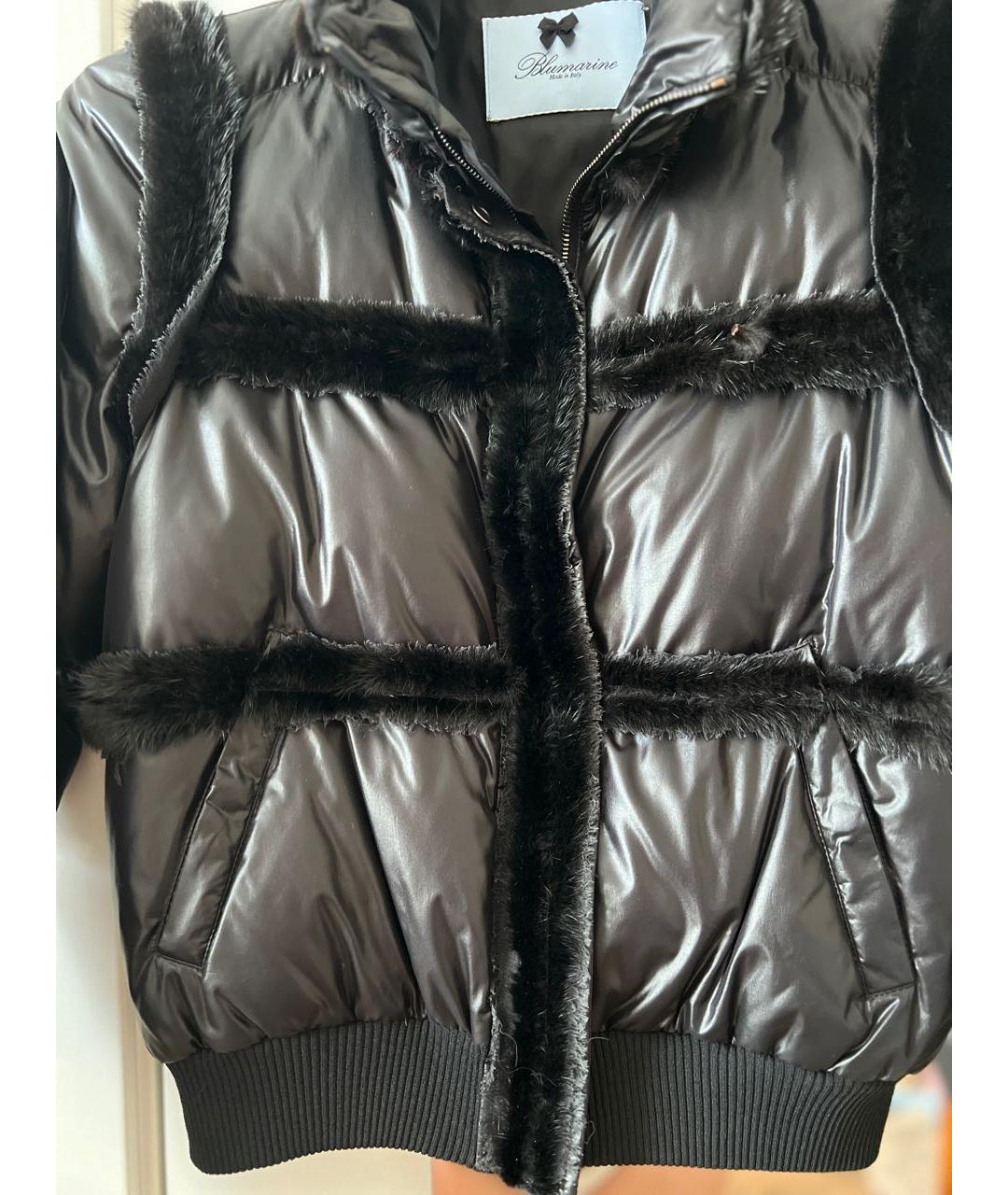 BLUMARINE Черная меховая куртка, фото 4