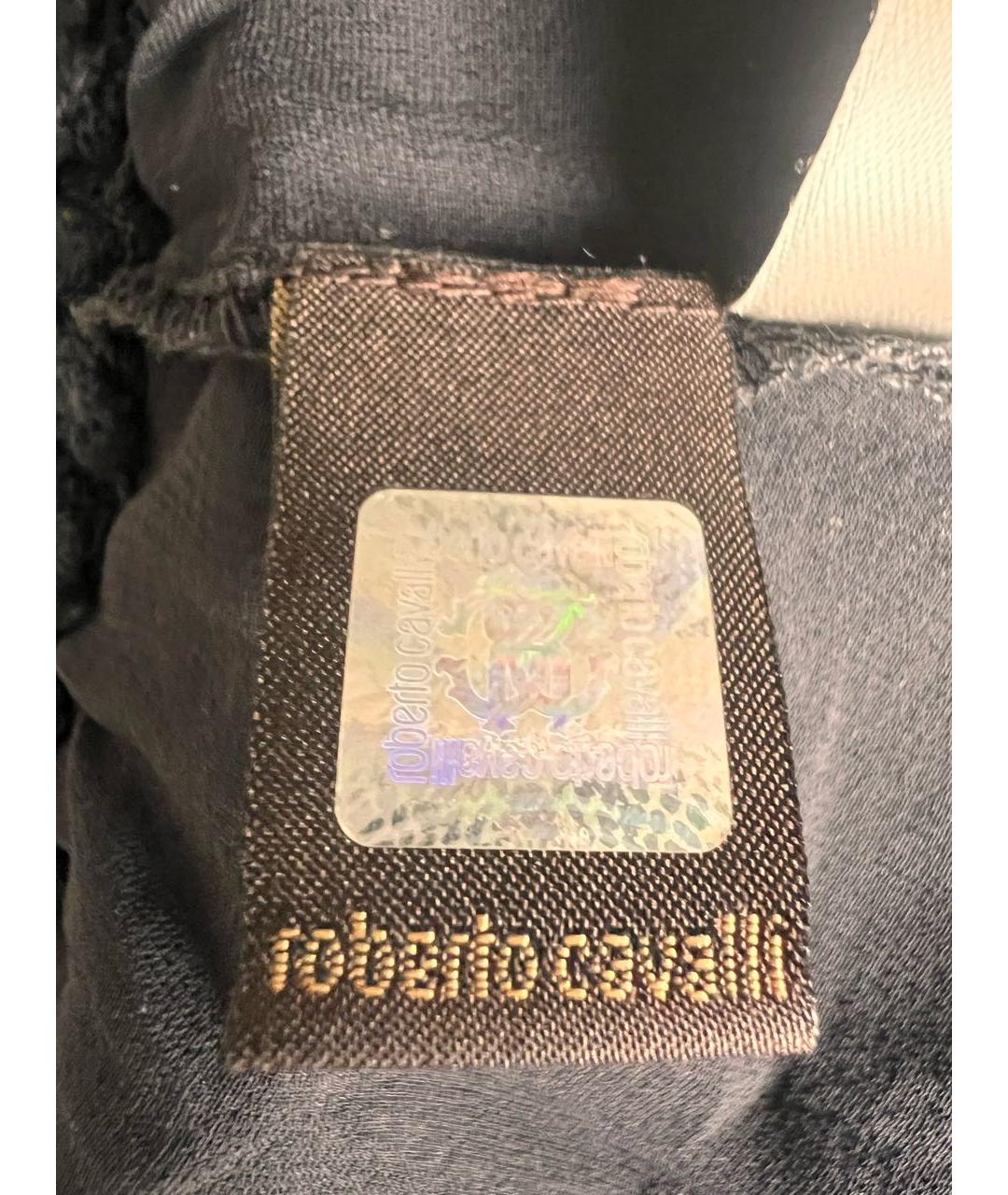 ROBERTO CAVALLI Антрацитовое шерстяное повседневное платье, фото 6