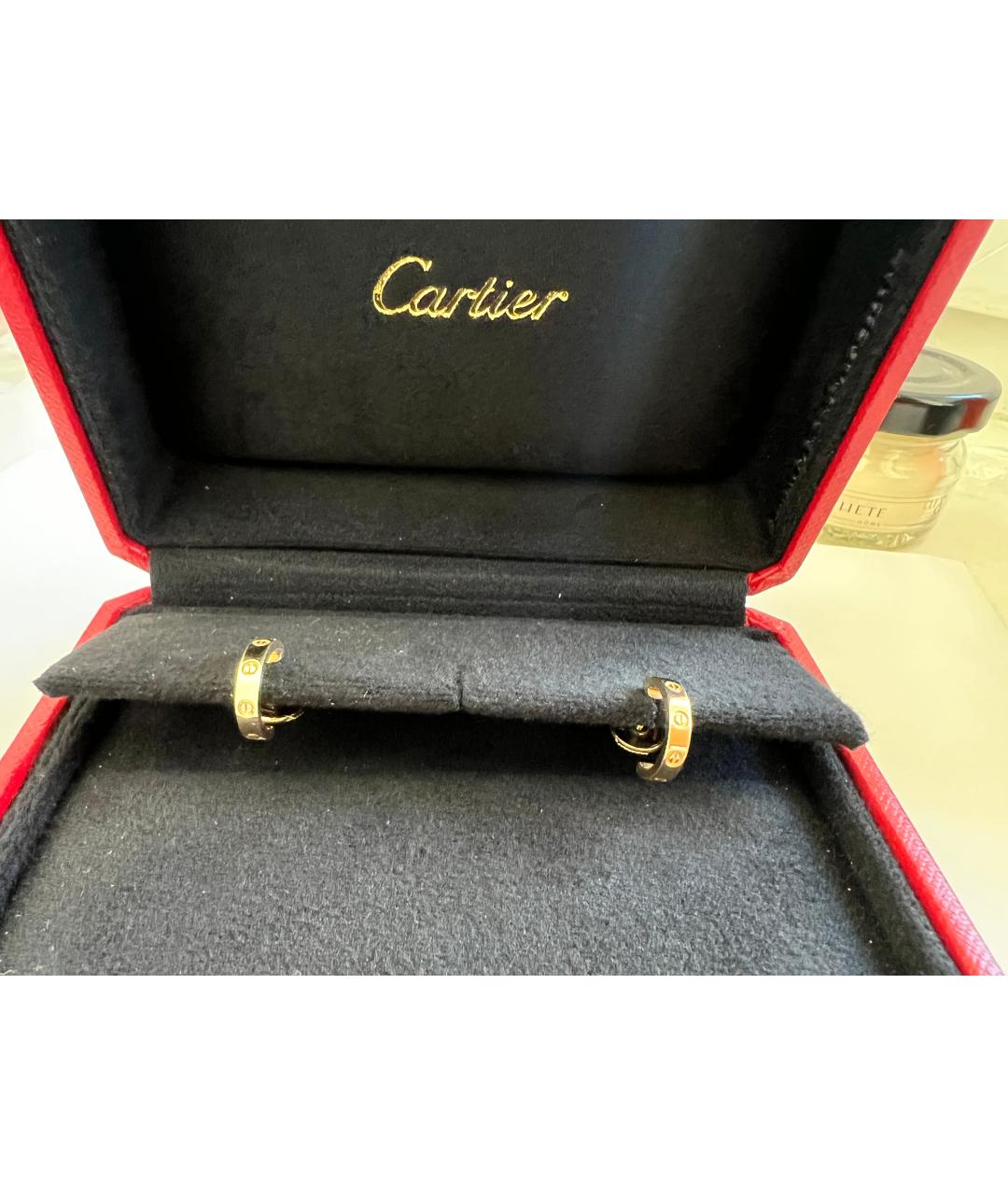 CARTIER Золотые серьги из желтого золота, фото 2