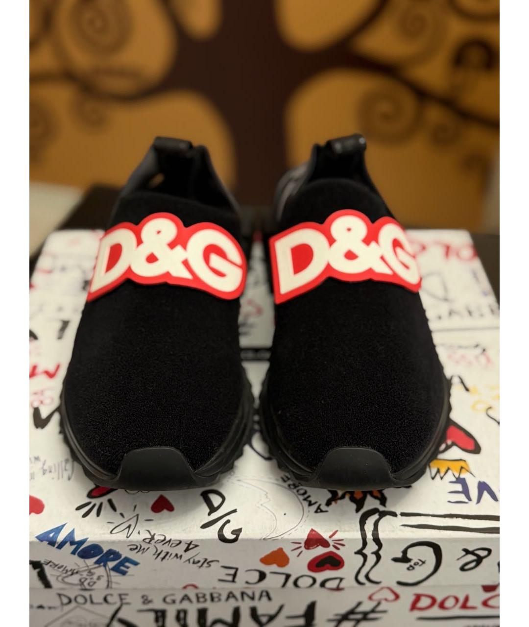 DOLCE&GABBANA Черные слипоны, фото 2