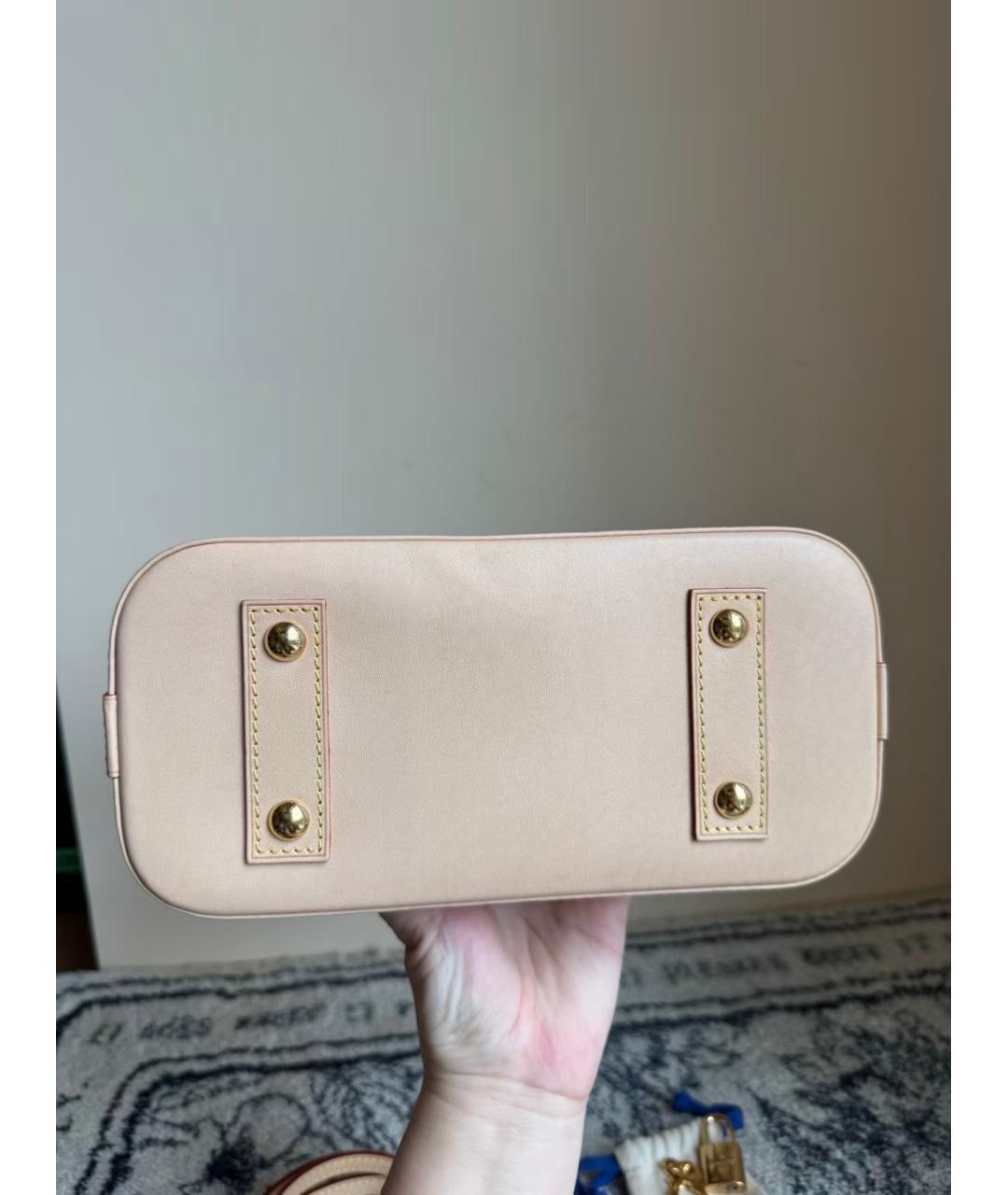 LOUIS VUITTON Розовая сумка с короткими ручками из канвы, фото 6